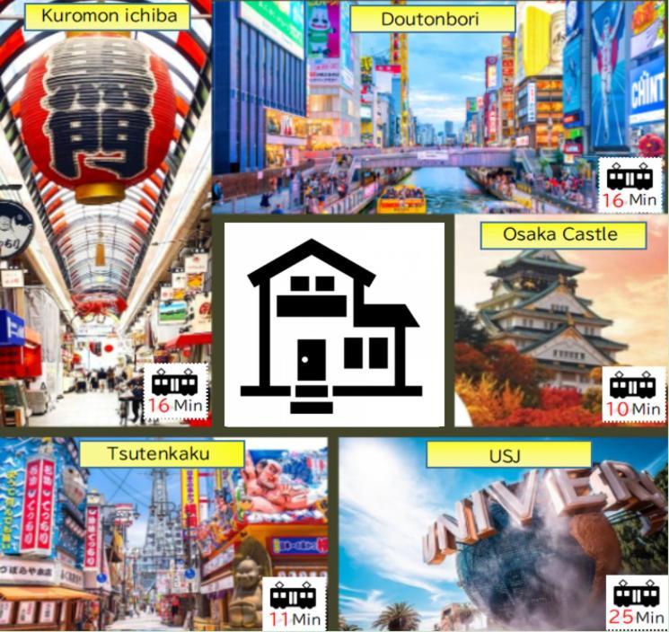Jr天王寺駅・寺田町駅から徒歩圏内！ファミリー大歓迎の広々欧風ハイツ！ Daire Osaka Dış mekan fotoğraf